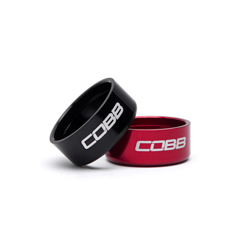 Cobb Subaru 6-Speed Weighted COBB Shift Knob - Black (Incl. Both Red + Blk Collars) - awdtuningtx