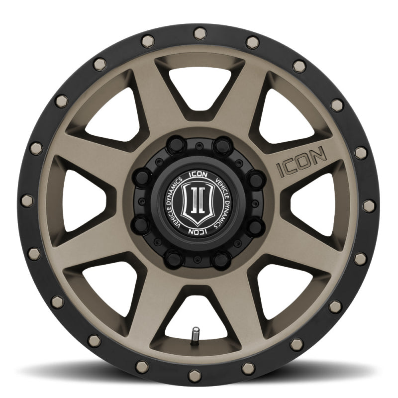 ICON Rebound 17x8.5 8x170 6mm Offset 5in BS 125mm Bore Titanium Wheel - awdtuningtx