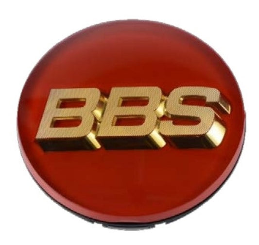 BBS Center Cap 70.6mm Red/Gold (3-tab) (56.24.073) - awdtuningtx