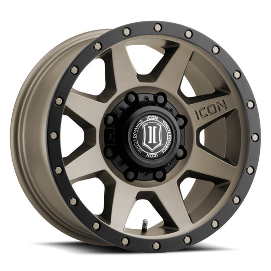 ICON Rebound 17x8.5 8x170 6mm Offset 5in BS 125mm Bore Titanium Wheel - awdtuningtx