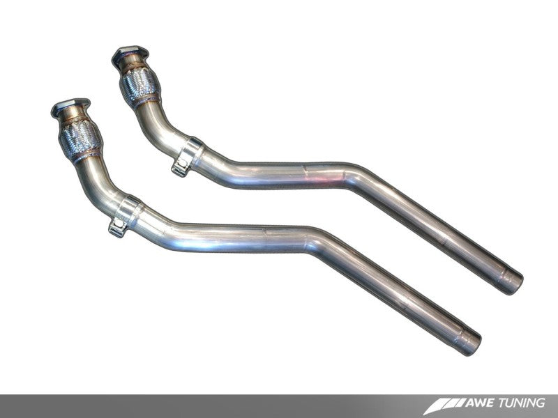 AWE Tuning Audi B8 4.2L Non-Resonated Downpipes for RS5 - awdtuningtx