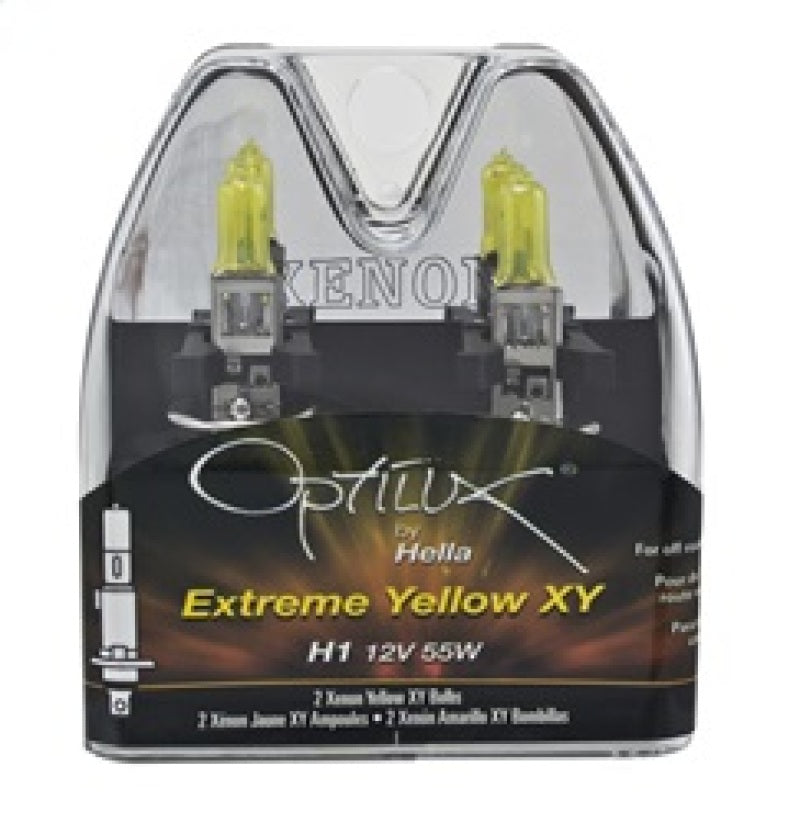 Hella Optilux H1 12V/55W XY Yellow Bulb - awdtuningtx