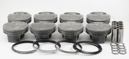 Mahle MS Piston Set of 8 Ford 5.2L Voodoo 315cid 3.710in Bore 3.661 Stk 5.9 Rod .827 Pin 7.8cc 12CR - awdtuningtx