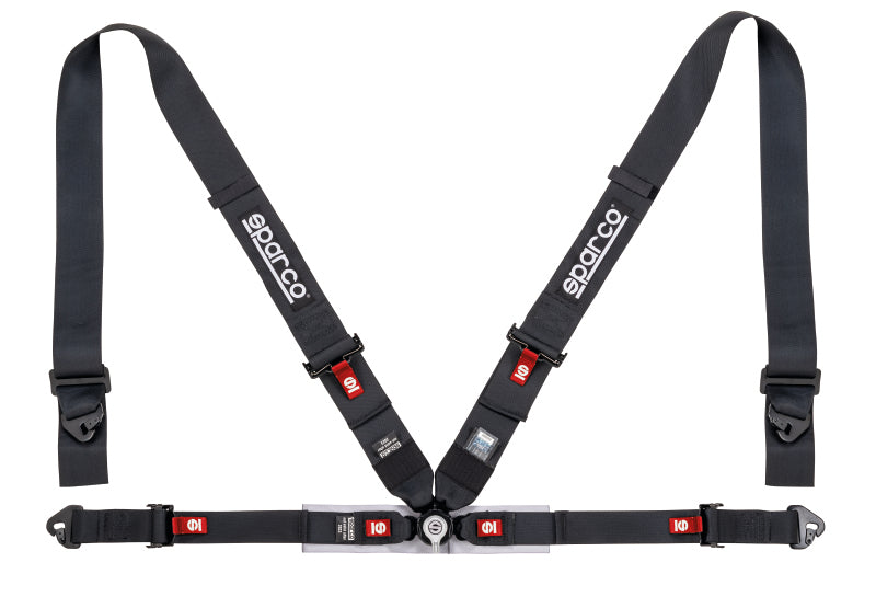 Sparco Belt 4Pt 3in/2in Competition Harness - Black - awdtuningtx