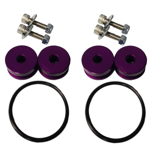 Torque Solution Billet Bumper Quick Release Kit (Purple): Universal - awdtuningtx
