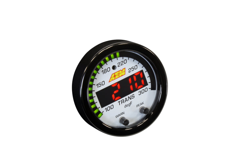 AEM X-Series Temperature 100-300F Gauge Kit (ONLY Black Bezel and Water Temp. Faceplate) - awdtuningtx