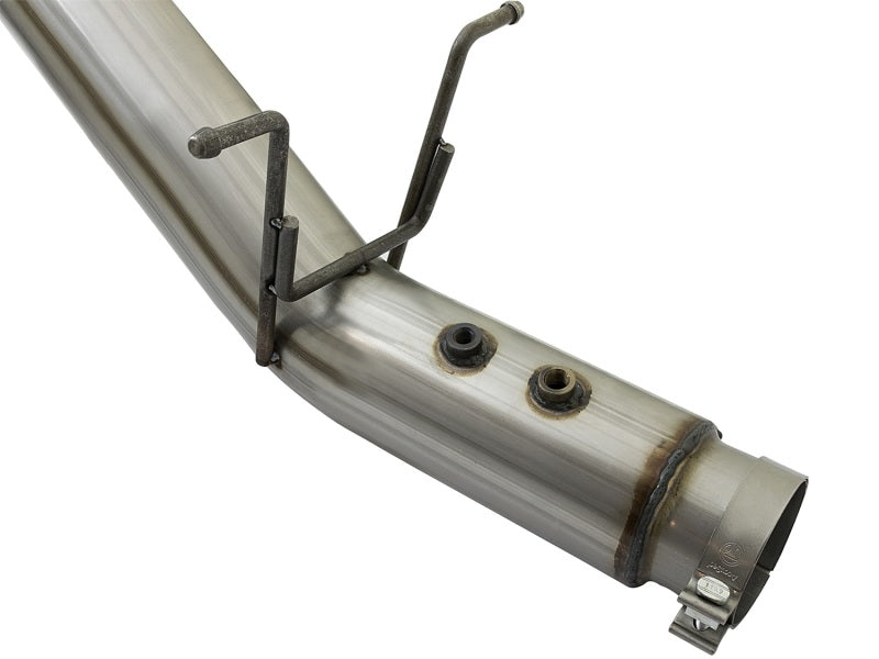 aFe LARGE BORE HD 5in 409-SS DPF-Back Exhaust w/Polished Tip 2017 GM Duramax V8-6.6L (td) L5P - awdtuningtx