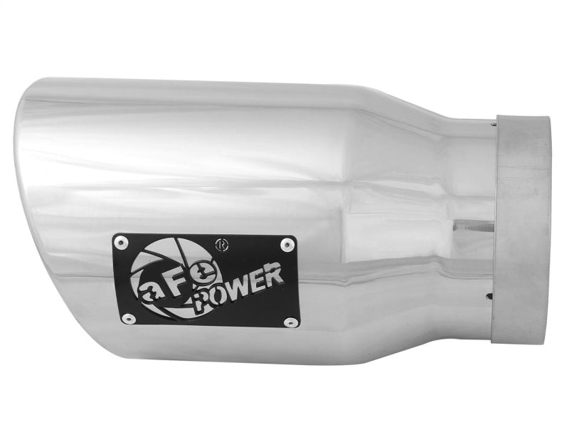 aFe Diesel Exhaust Tip Bolt On Black 5in Inlet x 7in Outlet x 12in - Right - awdtuningtx