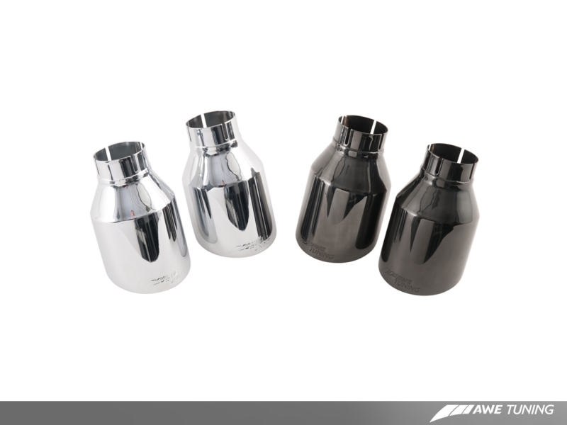 AWE Tuning BMW F3X 335i/435i Touring Edition Axle-Back Exhaust - Chrome Silver Tips (102mm) - awdtuningtx