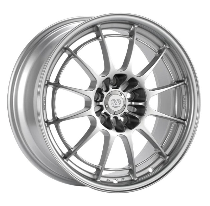 Enkei NT03+M 18x9.5 5x114.3 27mm Offset 72.6mm Bore F1 Silver Wheel - awdtuningtx