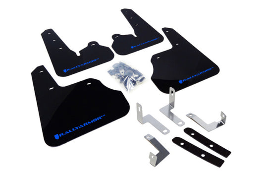 Rally Armor 12-16 Subaru Impreza Black UR Mud Flap w/ Blue Logo - awdtuningtx