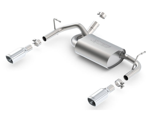 Borla 12-16 Jeep Wrangler 3.6L AT/MT 4WD Single Split Rr Exit Touring Exhaust (rear section only) - awdtuningtx