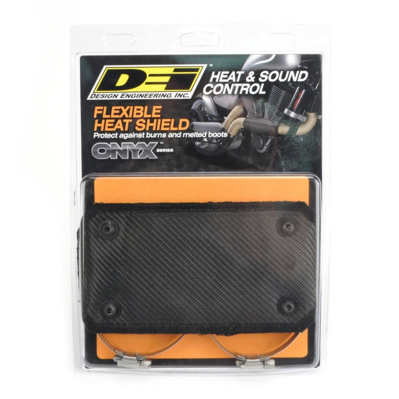 DEI Pipe Shield w/Stainless Steel Clamps - 4in x 8in - Onyx - awdtuningtx
