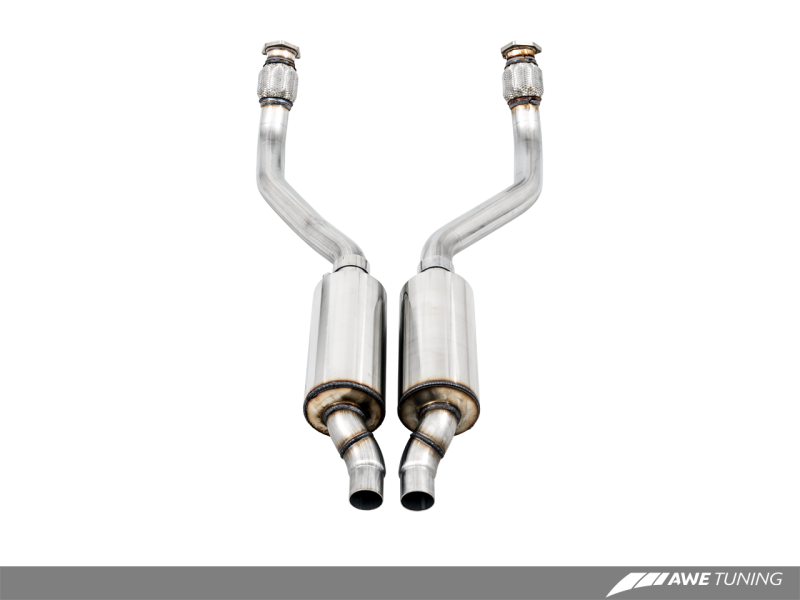 AWE Tuning Audi B8 / C7 3.0T Resonated Downpipes for S4 / S5 / A6 / A7 - awdtuningtx