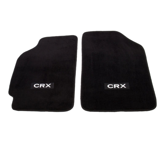 NRG Floor Mats - 88-91 Honda Civic (CRX Logo) - 2pc. - awdtuningtx