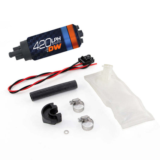 Deatschwerks DW420 Series 420lph In-Tank Fuel Pump w/ Install Kit For 94-02 Nissan S14/S15 - awdtuningtx