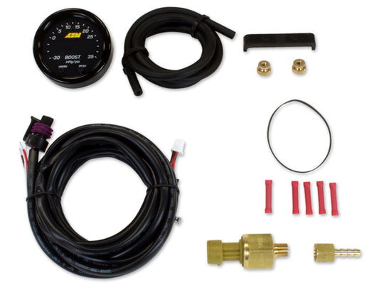 AEM X-Series Boost Pressure -30inHg 60psi Gauge Kit - awdtuningtx
