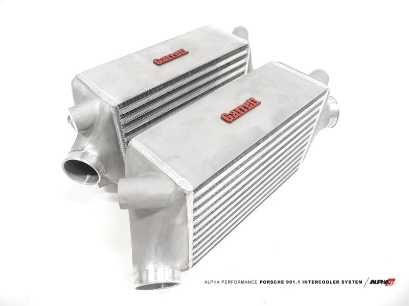 AMS Performance 13-15 Porsche 911 Turbo/Turbo S (991.1) Alpha Intercooler Kit w/Carbon Fiber Shrouds - awdtuningtx
