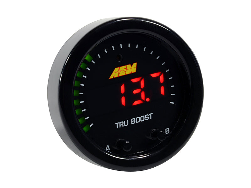 AEM X-Series Tru-Boost Controller Gauge w/ Boost Control Solenoid 80PSIg Internal MAP Sensor - awdtuningtx