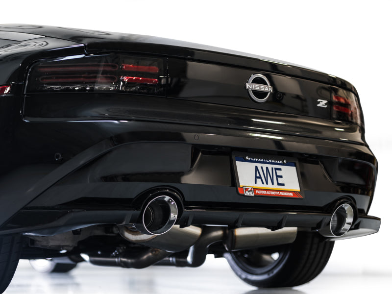 AWE 2023 Nissan Z RZ34 RWD Track Edition Catback Exhaust System w/ Chrome Silver Tips - awdtuningtx