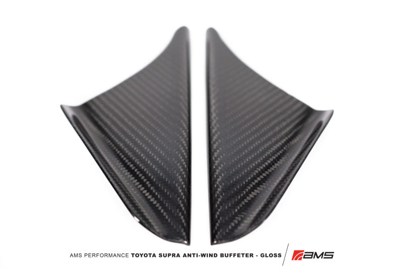 AMS Performance 2020+ Toyota GR Supra Anti-Wind Buffeting Kit - Gloss Carbon - awdtuningtx