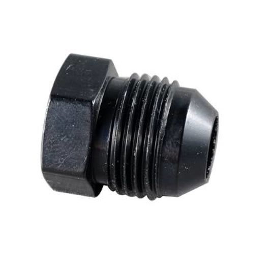 Fragola -6AN Aluminum Flare Plug - Black - awdtuningtx