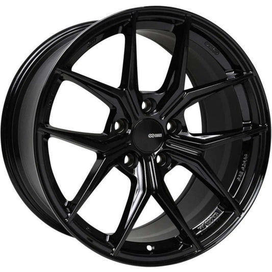 Enkei TSR-X 20x9.5 40mm Offset 5x114.3 BP Gloss Black Wheel - awdtuningtx