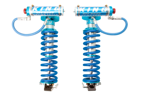 King Shocks 2005+ Ford F-250 4WD Front 2.5 Dia Remote Res Coilover Conversion w/Adjuster (Pair) - awdtuningtx