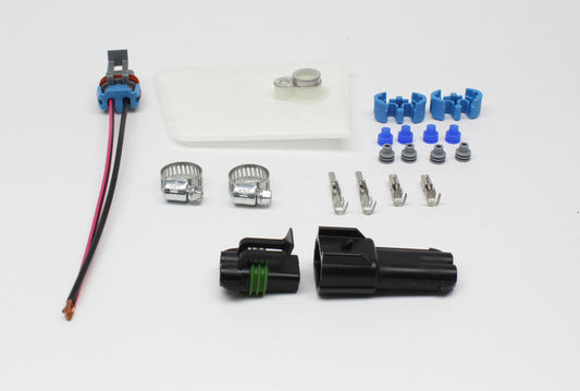 Walbro Universal Installation Kit: Fuel Filter/Wiring Harness for F90000267 E85 Pump - awdtuningtx