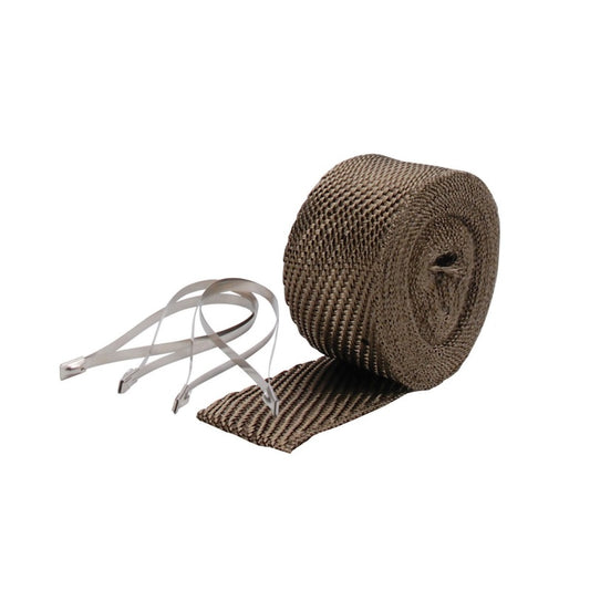 DEI Exhaust Wrap Kit - Pipe Wrap and Locking Tie - Titanium - awdtuningtx