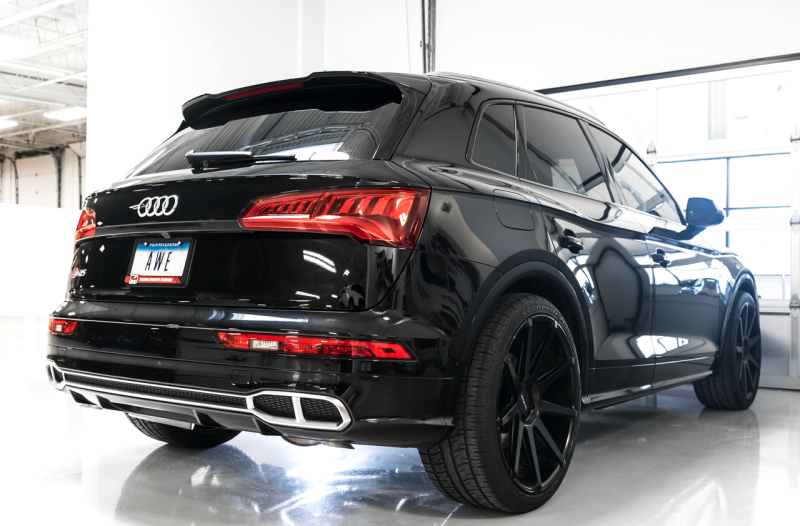 AWE Tuning Audi B9 SQ5 Resonated Touring Edition Cat-Back Exhaust - No Tips (Turn Downs) - awdtuningtx
