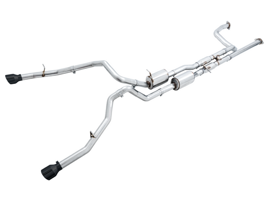 AWE Tuning 2021 RAM 1500 TRX 0FG Cat-Back Exhaust - Diamond Black Tips - awdtuningtx