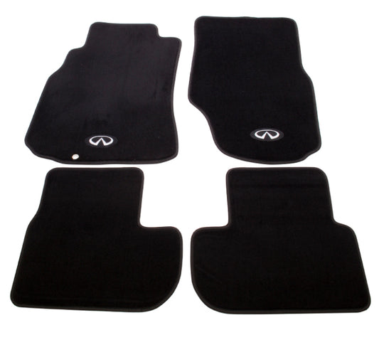 NRG Floor Mats - 03-06 G35 (Infiniti Emblem Logo) - 4pc. - awdtuningtx
