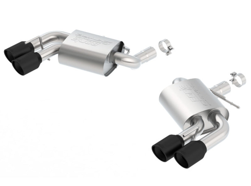 Borla 2016-2017 Chevrolet Camaro SS AT/MT S-Type Rear Section Exhaust w/o Dual Mode Ceramic Black - awdtuningtx