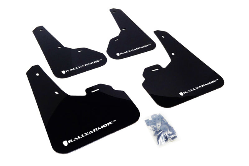 Rally Armor 10-13 Mazda3/Speed3 Black UR Mud Flap w/ White Logo - awdtuningtx