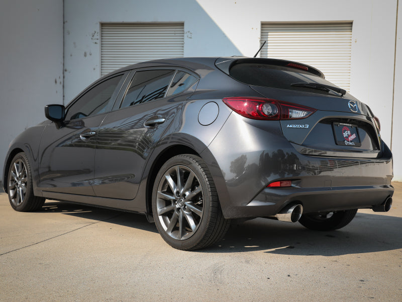 aFe Takeda 2-1/2in 304 SS Cat-Back Exhaust w/ Polished Tips 14-18 Mazda 3 L4 2.0L/2.5L - awdtuningtx