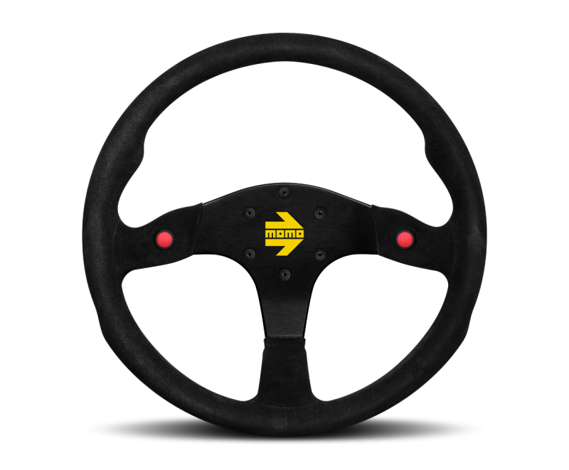 Momo MOD80 Steering Wheel 350 mm -  Black Suede/Black Spokes - awdtuningtx