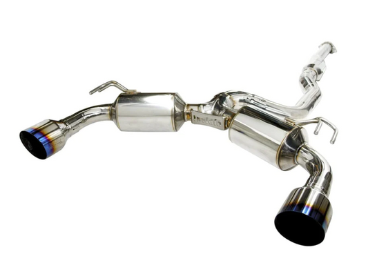 Invidia 2009+ Mitsubishi Evo X Dual N1 Titanium Tip Cat-back Exhaust - awdtuningtx