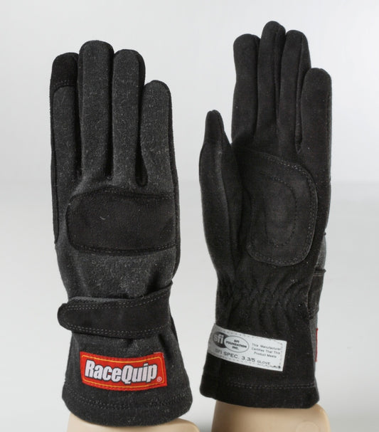 RaceQuip Black 2-Layer SFI-5 Glove - XL - awdtuningtx