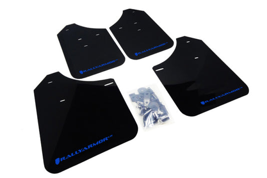 Rally Armor 02-07 Subaru WRX/STI/RS/2.5i (Wagons Req. Mod.) Black UR Mud Flap w/ Blue Logo - awdtuningtx
