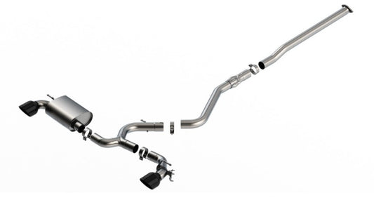 Borla 22-23 Hyundai Kona N 2.0L 4 CYL. Turbo AT/MT ATAK Catback Exhaust Black Chrome - awdtuningtx