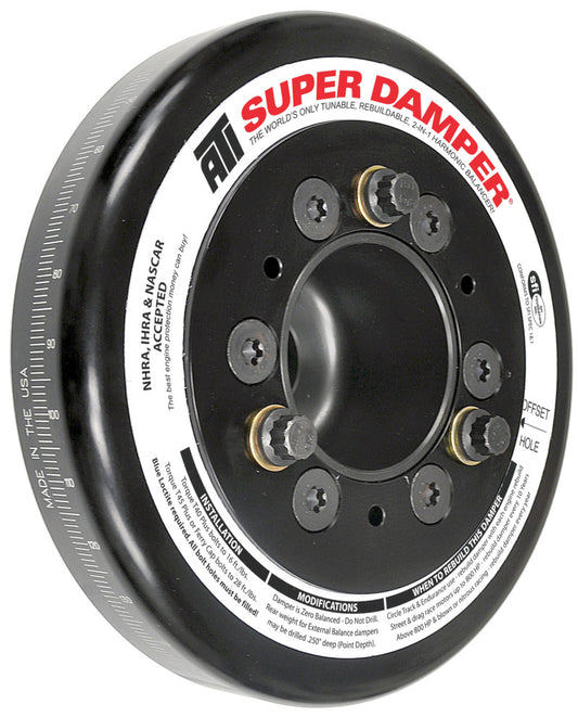 ATI Damper - 7.074in - Alum - Honda B - Race Damper - 4 Grv Steel Hub - 2 Ring - awdtuningtx
