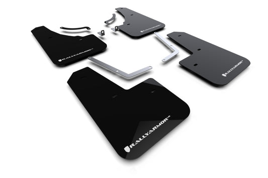 Rally Armor - 2024 Mazda CX-50 Black UR Mud Flap W/White Logo (Will Not Fit CX-5) - awdtuningtx