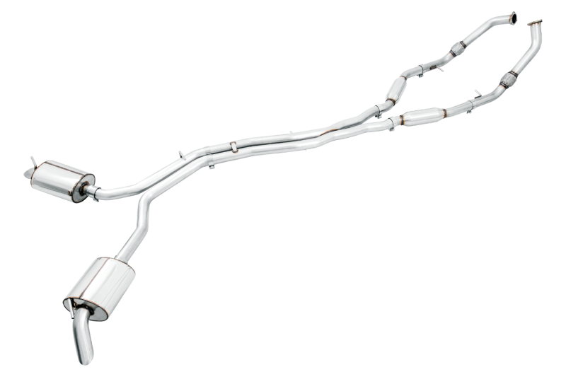 AWE Tuning Audi B9 SQ5 Resonated Touring Edition Cat-Back Exhaust - No Tips (Turn Downs) - awdtuningtx