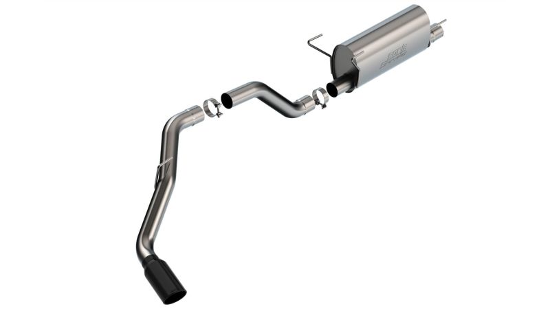 Borla 19-22 RAM 2500 6.4L V8 AT 2/4WD S-TYPE Cat Back Black Chrome Tips - awdtuningtx