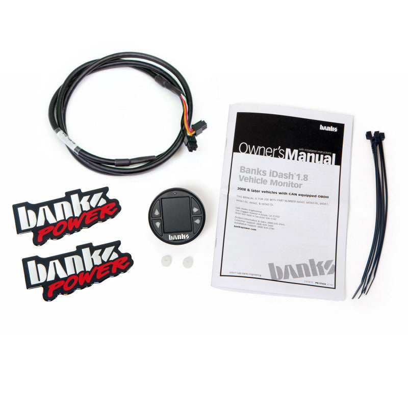 Banks Power 2008+ Universal CAN Bus iDash 1.8 Super Gauge - For Use w/ PedalMonster - awdtuningtx