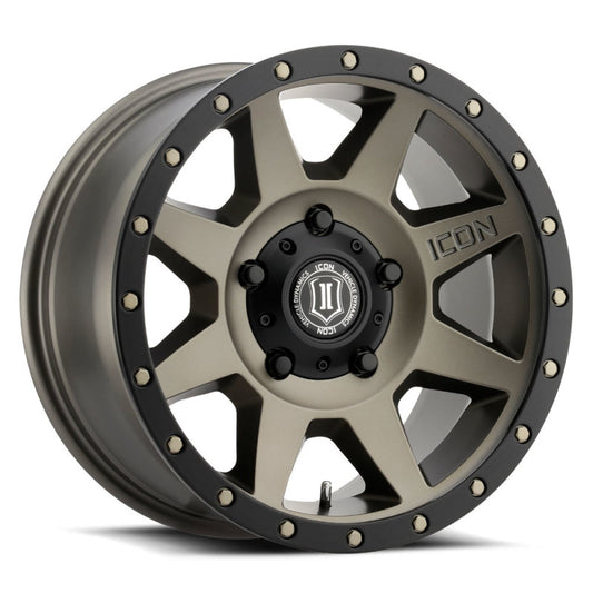 ICON Rebound 18x9 5x150 25mm Offset 6in BS 110.1mm Bore Bronze Wheel - awdtuningtx
