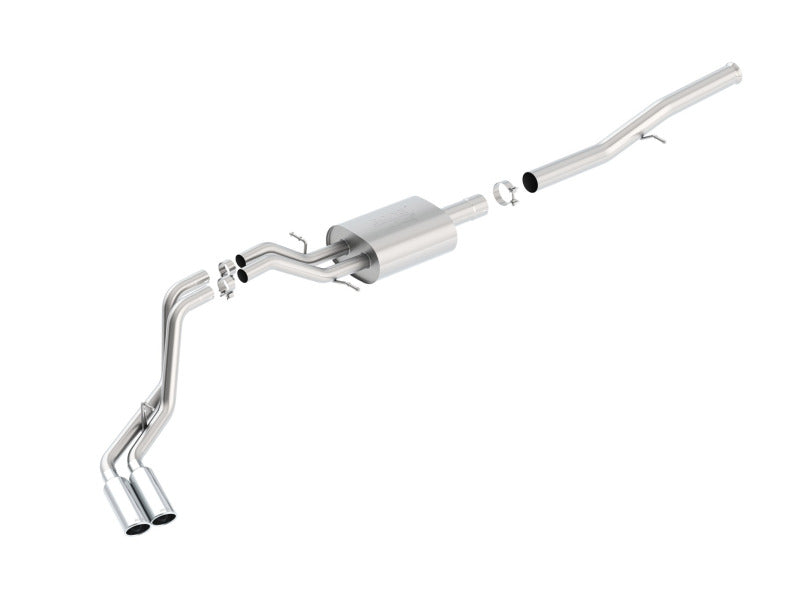 Borla 14 Silv/Sierra 1500 EC Std/CC Short 143.5in WB ATAK Dual Rolled Side Exit Cat-Back Exhaust - awdtuningtx