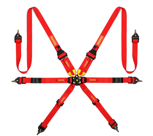 Momo Int. Camlock 6pt Clip In Restraint-Red - awdtuningtx