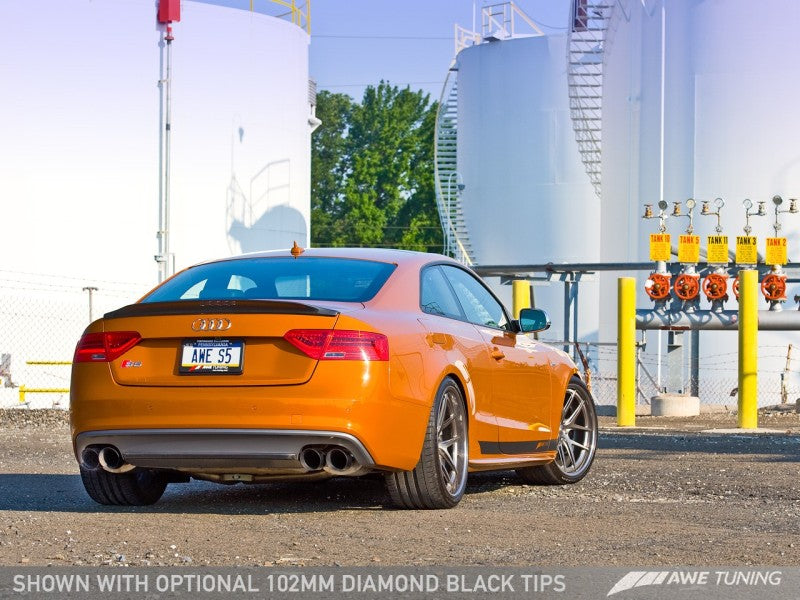 AWE Tuning Audi B8.5 S5 3.0T Touring Edition Exhaust System - Diamond Black Tips (102mm) - awdtuningtx